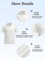 Moisture wicking Golf Polo Gradient Color