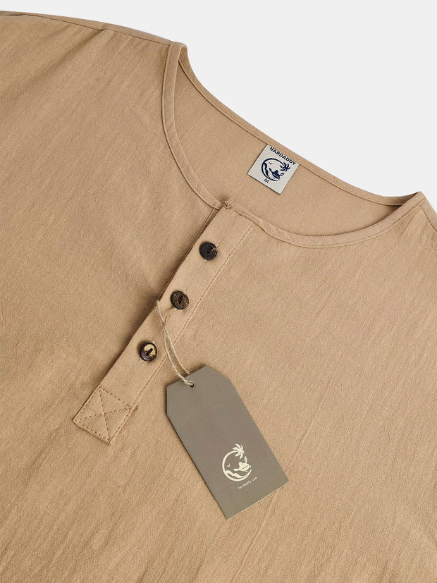 Plain Cotton Rolled Up Sleeves Long Sleeve Shirt.