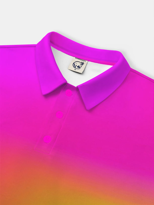 Moisture wicking Golf Polo Gradient Color